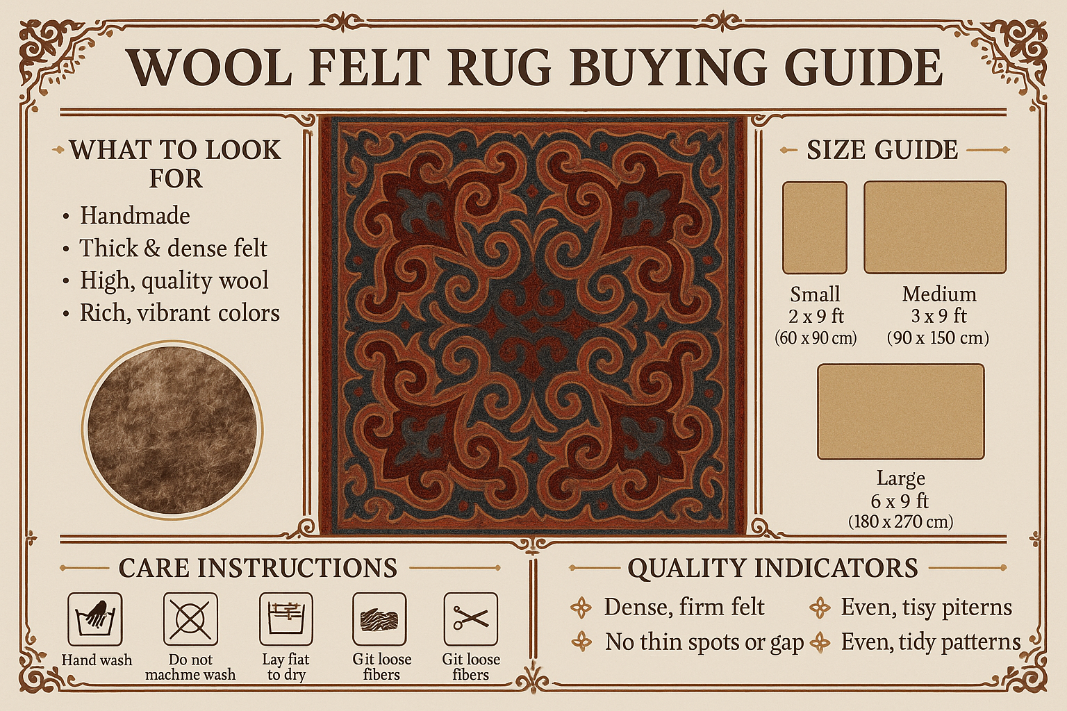 Felt Rug Buying Guide: Tips for Choosing Quality Wool Rugs