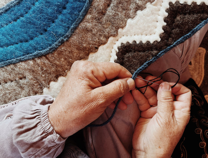 <h2>Handmade Woolen <br/>Felt Rugs & Accessories</h2>